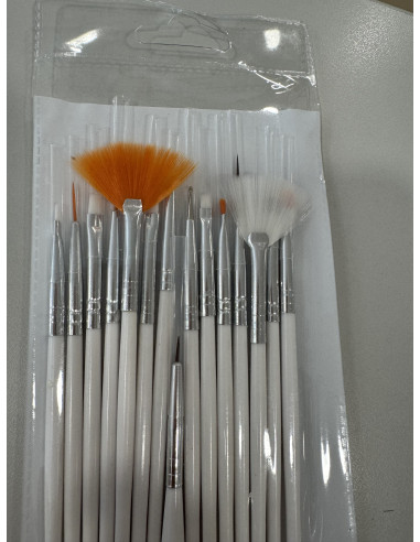 Pinceles para uñas/maquillaje 15unds