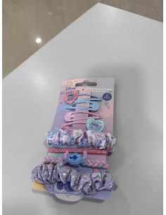 Gomas y clip para el pelo de Stitch