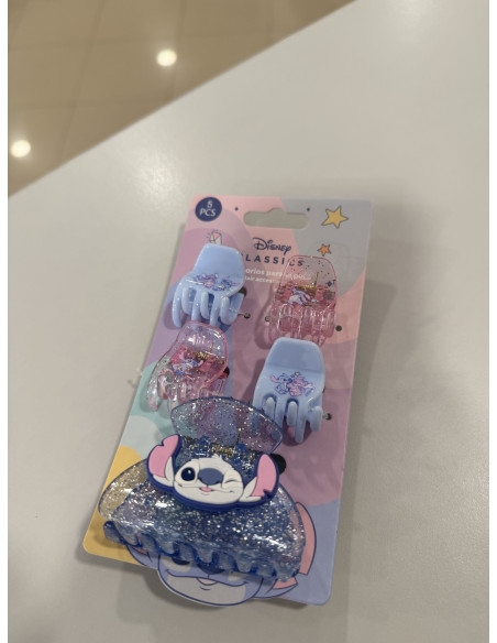Pinzas para el Cabello de Stitch 5unds