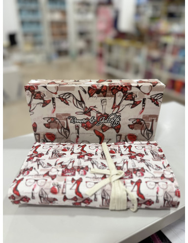 Manta de 18 pinceles de Maquillaje