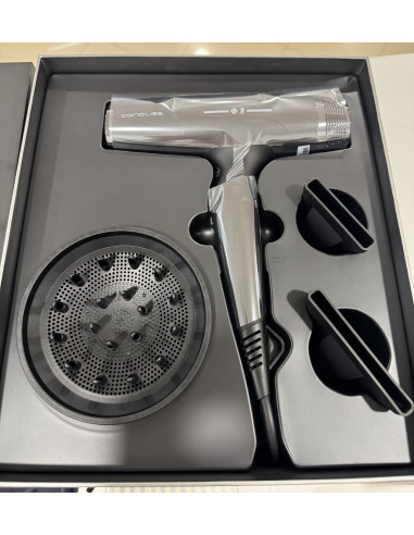 Secador Typhoon Black Chrome Corioliss