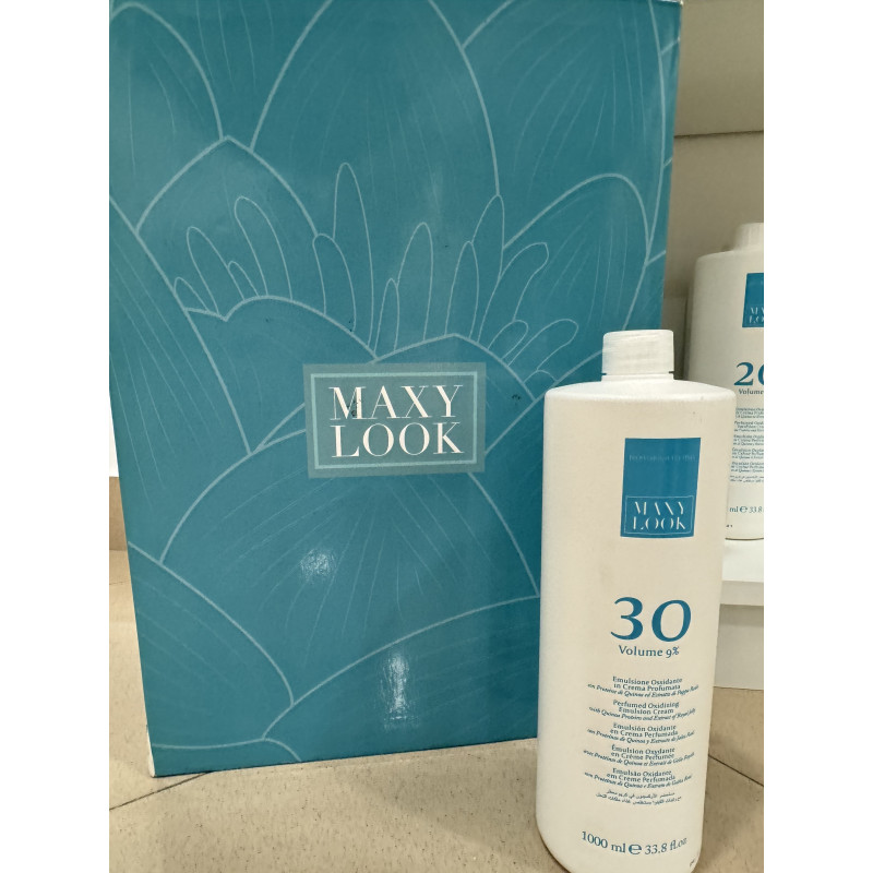 Agua Oxigenada 30 vol 1l Maxy Look