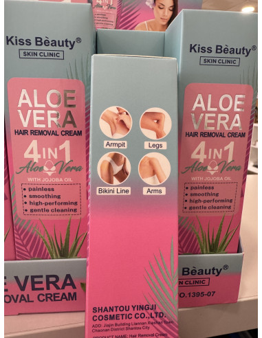 Crema Depilatoria con Aloe Vera
