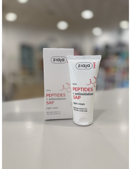Crema Facial de noche con péptidos y SAP Ziaja