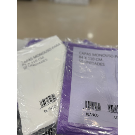 Capas de Tinte de plástico lilas 50unds