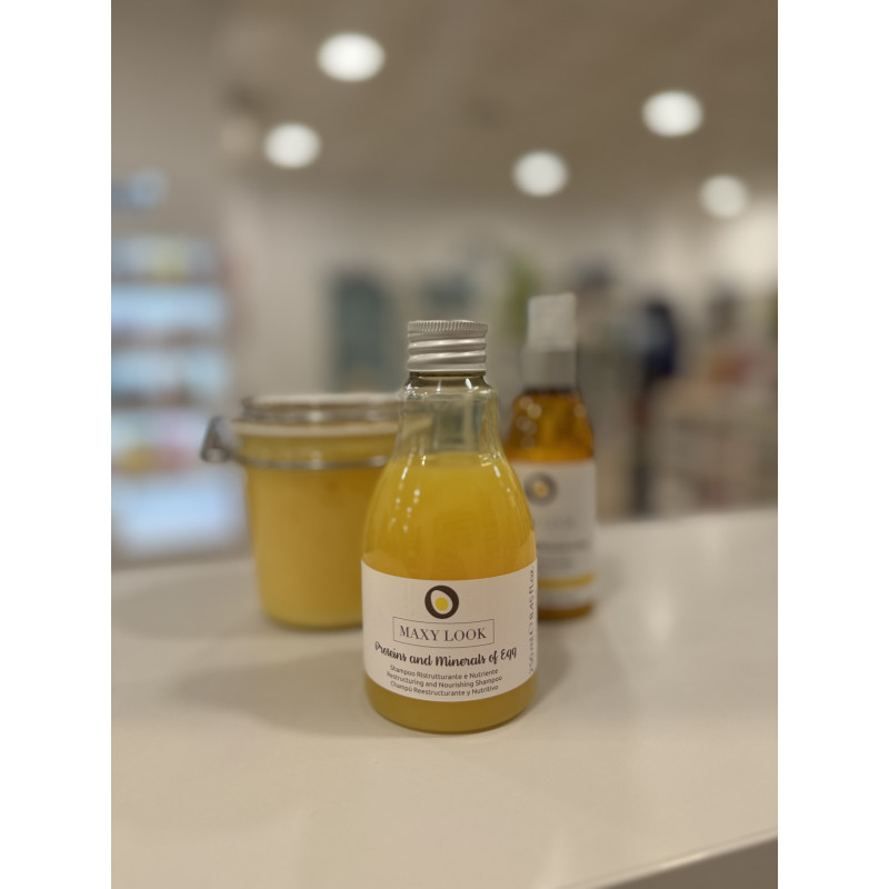 Pack champú-mascarilla-crema de huevo Maxy Look