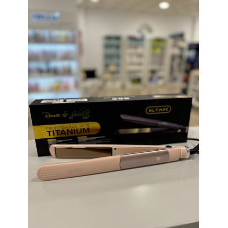 Plancha Profesional Titanio Olympe rosa