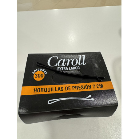 Horquillas de presión Negras 7cm 300unds