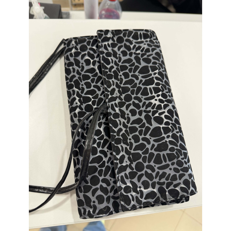 Manta Maquillaje 12 pinceles Black & Grey