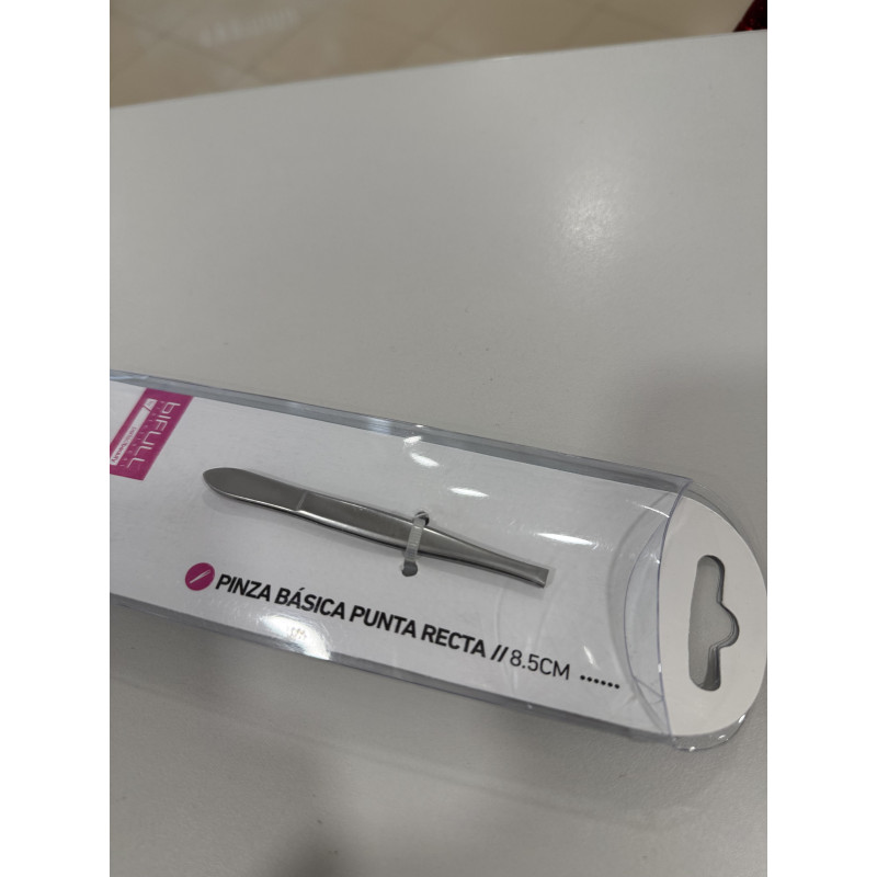 Pinza de cejas punta recta