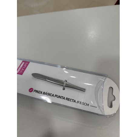 Pinza de cejas punta recta