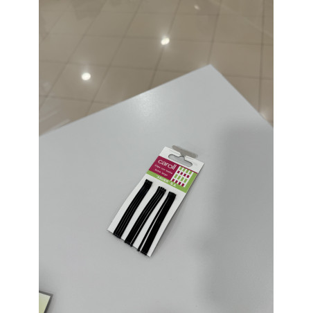 Pillapelos negro con bolita extralargo 12unds