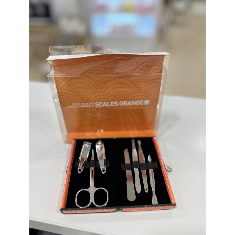 Kit de manicura 7piezas Naranja